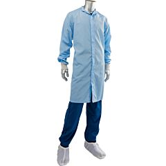 Uniform Technology Cfrc-65Lb-2Xl C3 Iso 4 (Class 10) Cleanroom Frock, Light Blue, Size 2X-Large