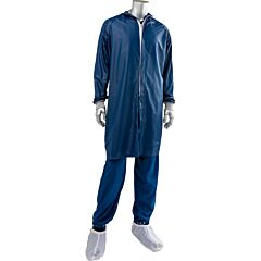 Uniform Technology Cfrzc-68Nv-Xl Maxima Esd Iso 4 (Class 10) Cleanroom Frock, Navy, Size X-Large