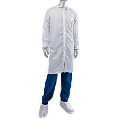 Uniform Technology Cfrzcs-88Wh-2Xl Disctek 5.0 Grid Iso 6 (Class 1000) Cleanroom Frock, White, Size 2X-Large