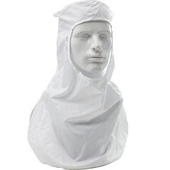Uniform Technology Chpo-68Wh-L Maxima Esd Iso 4 (Class 10) Cleanroom Hood, White, Size Large