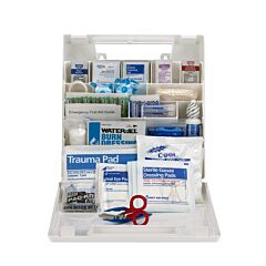 First Aid Only 90597 50 Person First Aid Kit, Ansi A, Plastic Case With Dividers