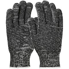 Kut Gard Matpbk40Gypl-M Seamless Knit Ata® / Cotton Blended Gloves - Heavy Weight, Black, Size Medium