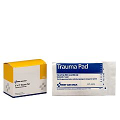 First Aid Only 90657 5" X 9" Trauma Pad, 4/Box