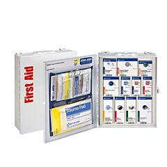 First Aid Only 90658 Medium Metal Smartcompliance Food Service Cabinet Without Meds, Ansi 2021 Class A