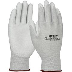 Qrp Pdesdny-S Seamless Knit Nylon/Carbon Fiber With Polyurethane Coated Grip, Gray, Size Small