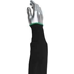 Kut Gard S10Htp/2Bk-Ew-Es6-14 Single-Ply Ata® / High Tenacity Polyester Blended Sleeve - Wide Width, Black, Size 14"