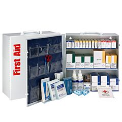 First Aid Only 90790 3 Shelf First Aid Ansi 2015 Class B+ Metal Cabinet, Without Meds