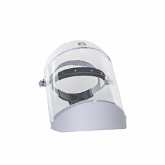 Oberon 2128Afr Face Shield With Ratcheting Headgear, Scratch Resistant Polycarbonate, Window: Clear Anti-Fog, With Lower Crown