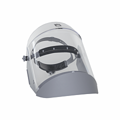 Oberon 2171Afr+500 Face Shield With Ratcheting Headgear, Polycarbonate, Window: Clear Anti-Fog, With Lower Crown & Side Shields