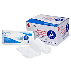 First Aid Only 90873 4" Conforming Gauze Sterile, 12/Box