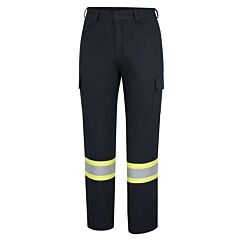 Oberon Zfj219-36X34 Fr/Arc Rated Hi-Vis Cargo Pants, 7.5 Oz 88/12, Startech Tape, Navy, Size: 36X34