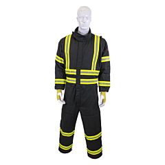 Oberon Ges8-Cvl-S-Ob Ges8+ Gas Extraction Coveralls, Color: Black, Size Small