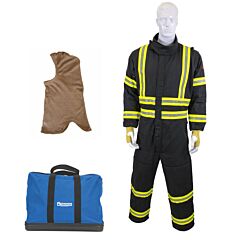 Oberon Ges8A-Es-3Xl 8 Second Ges8+ Gas Extraction Suit Kit, Comes With Coveralls, Balaclava And Carrying Bag, With Escape Strap, Color: Black, Size 3X-Large