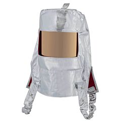 Oberon Hr-Pb-8Afr Hood With Ratcheting Adjustable Headgear, Heat Reflective, Aluminized Pbi/Kevlar, Window: Green Gold