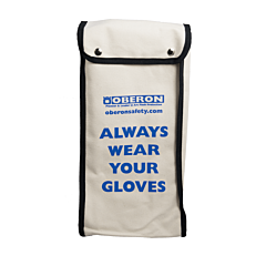 Oberon Glovebag-Cnvs12 Gloves Storage Bag, Rubber Electrical, Holds Class 00 & 0 Gloves