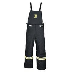 Oberon Tcg100-Bib-Sl Arc Flash Bib Overalls, 100 Cal Tcg Ultralight, Color: Black, Size Large Short