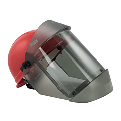 Oberon 21Agr12Afcc+500+Slk Arc Flash Face Shield & Hard Cap, 12 Cal Tcg, With Light Kit, Canadian, Lens Color: Clear Grey Anti-Fog