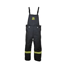 Oberon Tcg140B-Bib-L Arc Flash Bib Overalls, 140 Cal Tcg Lightweight, Color: Black, Size Large
