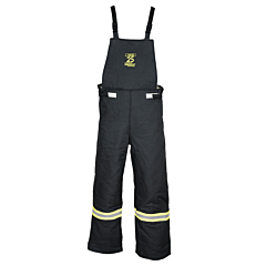 Oberon Tcg25-Bib-Xl Arc Flash Bib Overalls, 25 Cal Tcg, Color: Black, Size X-Large