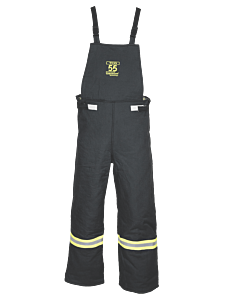 Oberon Tcg55-Bib-L Arc Flash Bib Overalls, 55 Cal Tcg, Color: Black, Size Large