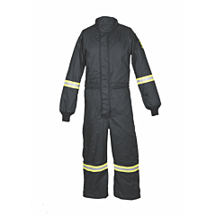 Oberon Tcg75-Cvl-S Arc Flash Coveralls, 75 Cal Tcg Ultralight, Color: Black, Size Small