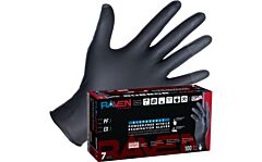 Sas 66482 Raven Patriot Powder-Free Exam Grade 7 Mil Nitrile Gloves, Black, Made In The Usa, Size Medium