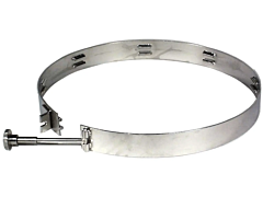 Morse 7Ss-21.5 Stainless Steel Clamp Collar To Secure Drum Cone To Drum Top. Fits 21-7/8" (55.6 Cm) Drum Rim Outside Diameter With Drum Lid Removed