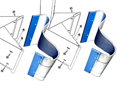 Morse 2523-2-P Kit: Two Belted Backrests For Customer To Install On Two Drum Handler Model 288-2 Or 288-2-2H. Helps Protect Drum Sidewall