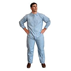 Cordova Frc1505Xl Defender Fr Blue Limited Flame Resistant Coveralls, Elastic Wrists & Back, Size 5X-Large