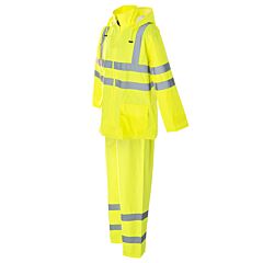 Cordova Spr3Gs4Xl Type R, Class 3, Two-Piece Rain Suit, Jacket With Attached Hood & Drawstring, Elastic Waist Pants, Pu Coated Polyester Fabric, Size 4X-Large