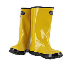 Cordova Bys17-12 Yellow Slush Boot With Black Ribbed Sole, Cotton Lined, 17-Inch Length, Over-The-Shoe Style, Size 12