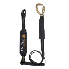 Falltech 8242Lb 6' Eal Single Leg; Arc Flash W/Loop And Steel 5K Carabiner