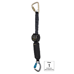 Falltech 72906Sc6L 6' Arc Flash Mini Srd Single-Leg Steel Carabiner W/Extender + Alum Ce Carabiner