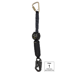 Falltech 72906Scd1L 6' Arc Flash Mini Srd Single-Leg Steel Carabiner W/Extender + Dielectric Snap Hook
