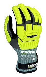 Armor Guys 00-847Vc-Xl Kyorene Pro Cut Gloves, Liner With Nitrile Palm Coating And Back Protection, Velcro Closure, Ansi A4, Size X-Large