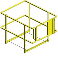 Bluewater 500948Pc Roof Hatch Defender Rail Kit 30/36X30/36 Yellow