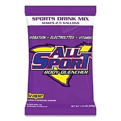 All Sport 10122610 Sports Drink Mix Pouches, Grape, 2.5 Gal