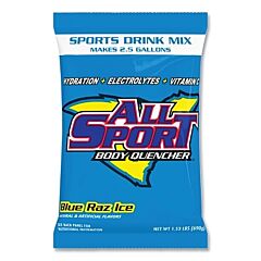 All Sport 10122612 Sports Drink Mix Pouches, Blue Raz, 2.5 Gal