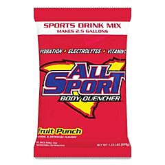 All Sport 10122613 Sports Drink Mix Pouches, Fruit Punch, 2.5 Gal