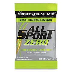 All Sport 10122632 Zero Sports Drink Mix Pouches, Lemon-Lime, 2.5 Gal