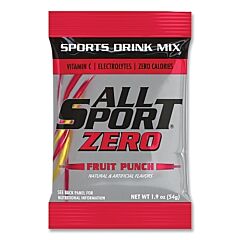 All Sport 10122633 Zero Sports Drink Mix Pouches, Fruit Punch, 2.5 Gal