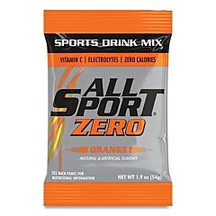 All Sport 10122635 Zero Sports Drink Mix Pouches, Orange, 2.5 Gal