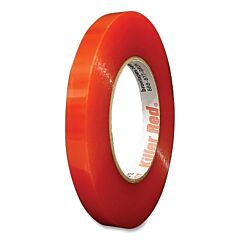 Bron Tapes 101075 Killer Red® Double Sided Tape, Bt-3854, 0.5 In W X 36 Yd L, Clear With Red Liner