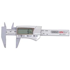 General Tools 1433 Digital/Fraction Electronic Caliper, 0 To 3 In, Steel