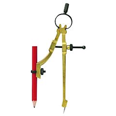 General Tools 842 Precision Pencil Compass, 9 In Dia, Die-Cast Metal