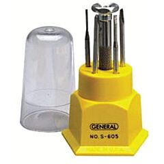 General Tools S605 Screwdriver Sets, Phillips; Slotted, 5 Piece