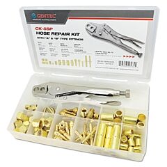 Gentec Ck-5Sp Hose Repair Kits, Includes Splicers, Crimping Tool, Couplers, Nuts, Nipples