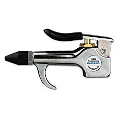 Guardair 970Rt Thumbswitch Series Safety Air Gun, Rubber-Tipped Brass Venturi Nozzle, Rubber-Cushioned Steel Lever