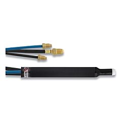 Best Welds 18P-25 18P Tig Torch Package, Water Cooled, 500 A, Machine Head, 25 Ft Cable, Braided Rubber