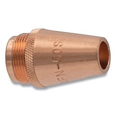 Best Welds 24Fn-50S Mig Gun Nozzle, 1/2 In Bore, 1/8 In Recess, Tweco® Style 24Fn, Fine Thread, Copper